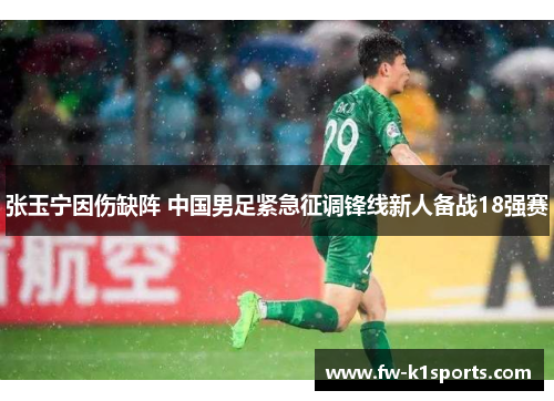 张玉宁因伤缺阵 中国男足紧急征调锋线新人备战18强赛